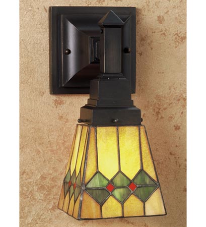 Meyda Tiffany 48189 One Light Wall Sconce, Ha Flame
