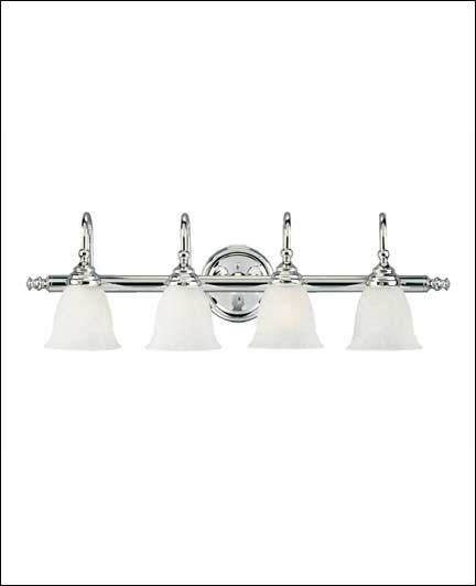 Savoy House 8-1062-4-CH Four Light Bath Bar, Chrome
