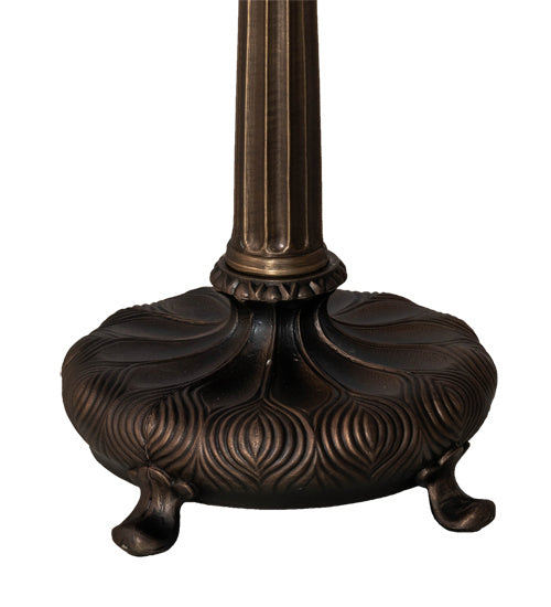 Meyda Tiffany 10661 One Light Table Base, Mahogany Bronze