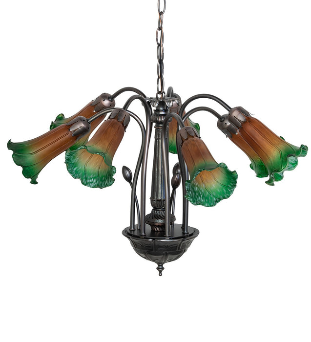 Meyda Tiffany 11584 Seven Light Chandelier, Mahogany Bronze