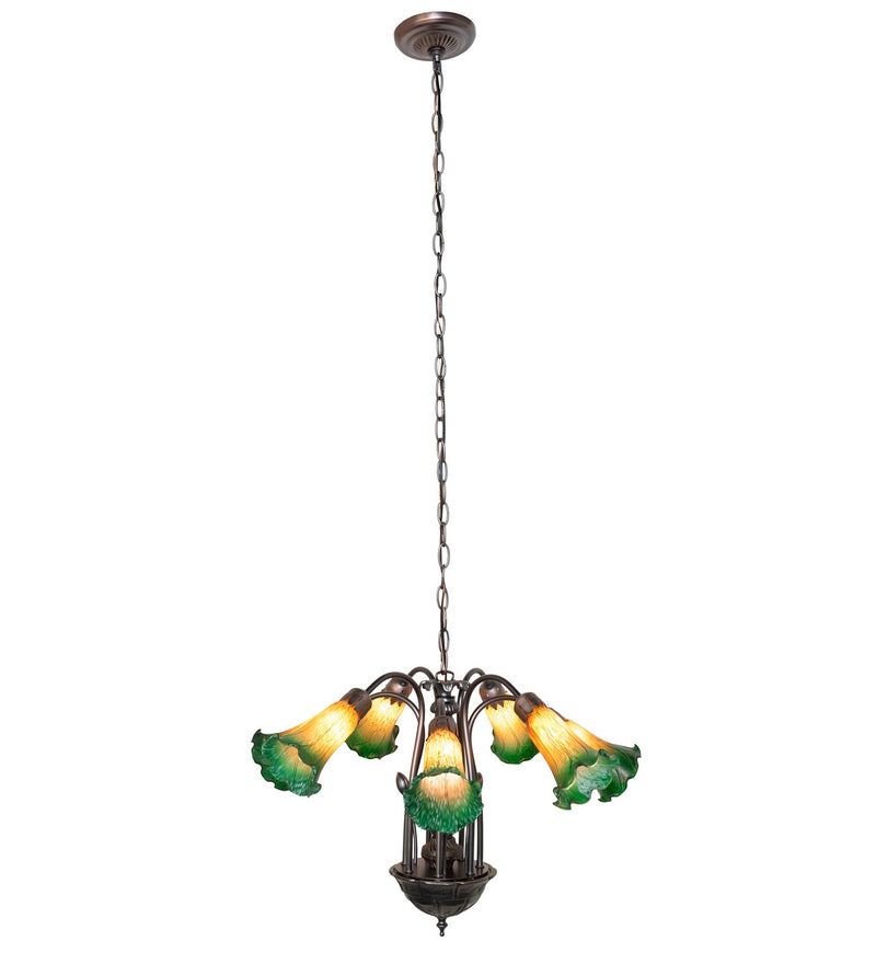 Meyda Tiffany 11584 Seven Light Chandelier, Mahogany Bronze