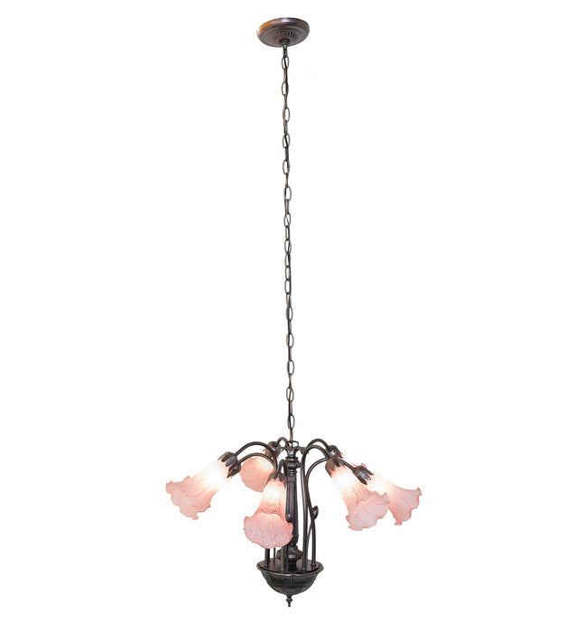 Meyda Tiffany 11596 Seven Light Chandelier, Mahogany Bronze