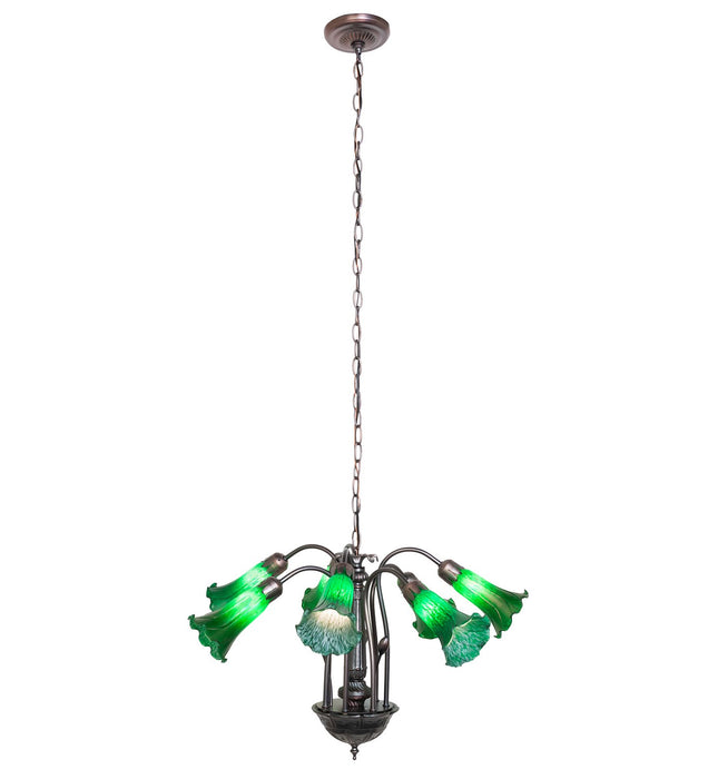 Meyda Tiffany 11604 Seven Light Chandelier, Mahogany Bronze