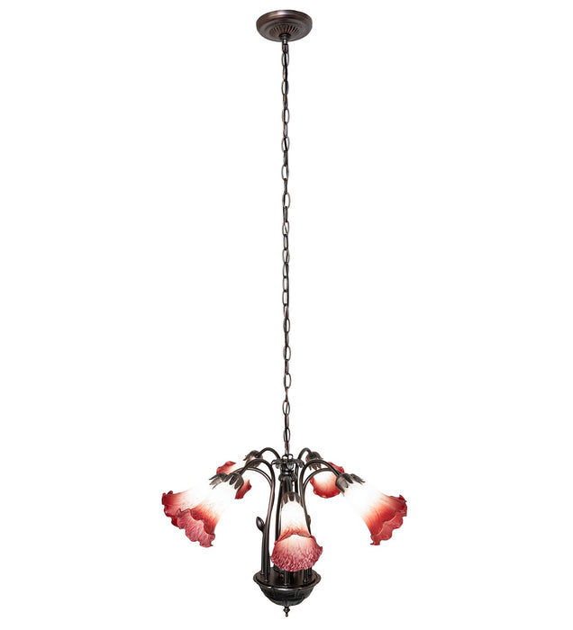 Meyda Tiffany 12243 Seven Light Chandelier, Mahogany Bronze