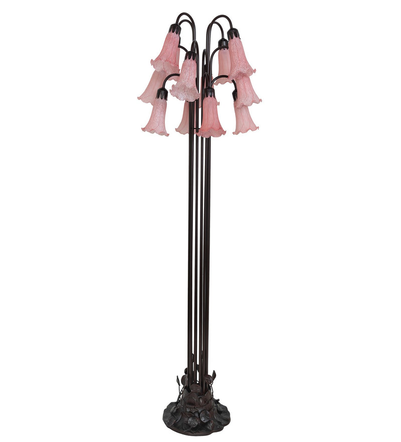 Meyda Tiffany 15870 12 Light Floor Lamp, Mahogany Bronze