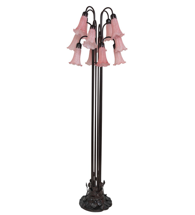 Meyda Tiffany 15870 12 Light Floor Lamp, Mahogany Bronze