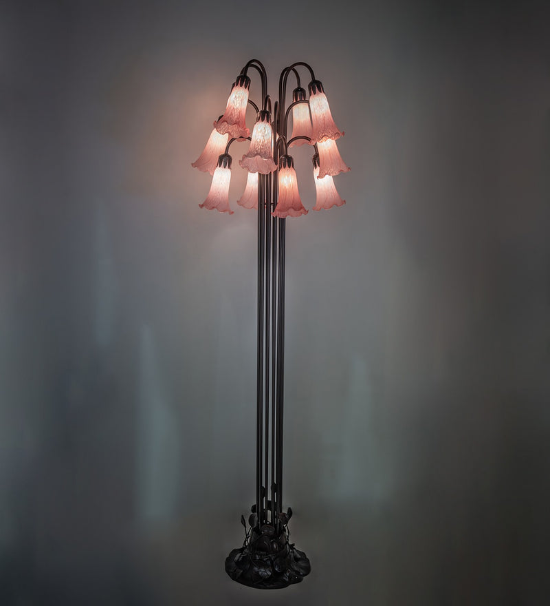 Meyda Tiffany 15870 12 Light Floor Lamp, Mahogany Bronze