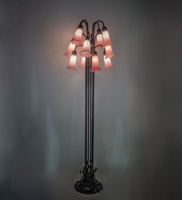 Meyda Tiffany 15870 12 Light Floor Lamp, Mahogany Bronze