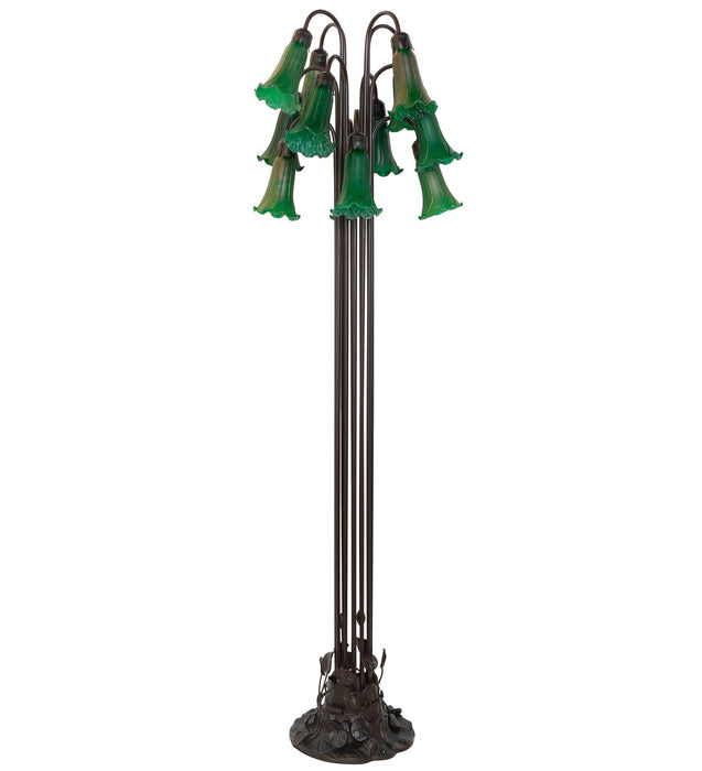 Meyda Tiffany 15881 12 Light Floor Lamp, Mahogany Bronze