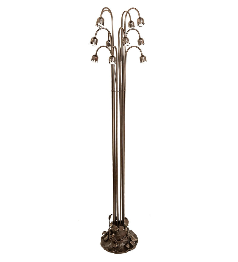 Meyda Tiffany 15881 12 Light Floor Lamp, Mahogany Bronze