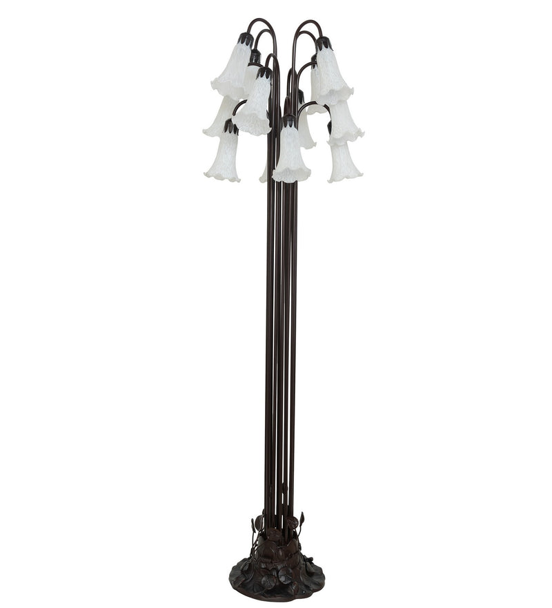 Meyda Tiffany 15889 12 Light Floor Lamp, Mahogany Bronze