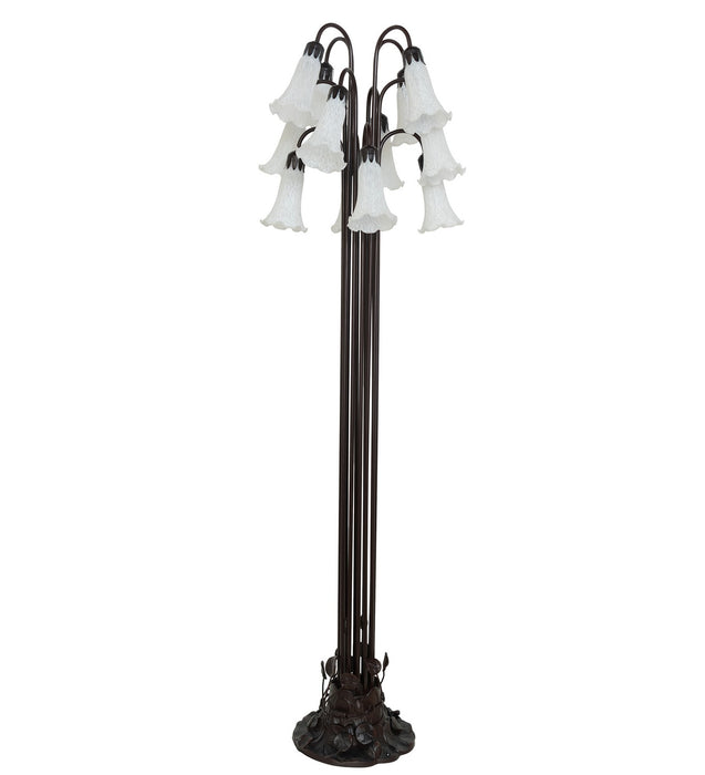 Meyda Tiffany 15889 12 Light Floor Lamp, Mahogany Bronze