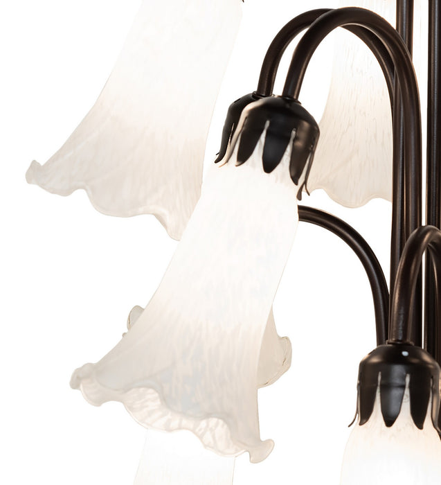 Meyda Tiffany 15889 12 Light Floor Lamp, Mahogany Bronze