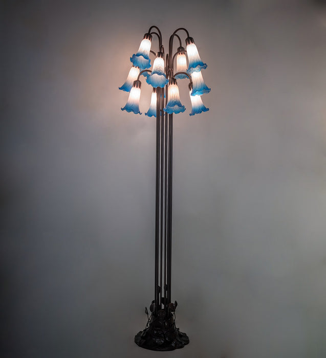 Meyda Tiffany 15954 12 Light Floor Lamp, Mahogany Bronze