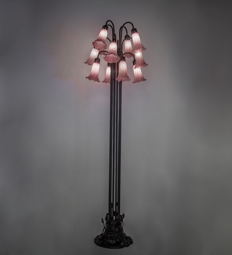 Meyda Tiffany 15975 12 Light Floor Lamp, Mahogany Bronze
