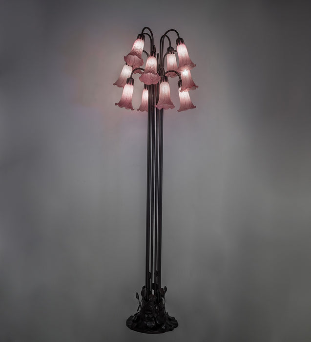 Meyda Tiffany 15975 12 Light Floor Lamp, Mahogany Bronze