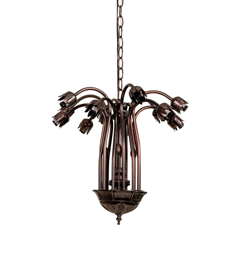 Meyda Tiffany 16115 12 Light Chandelier, Mahogany Bronze