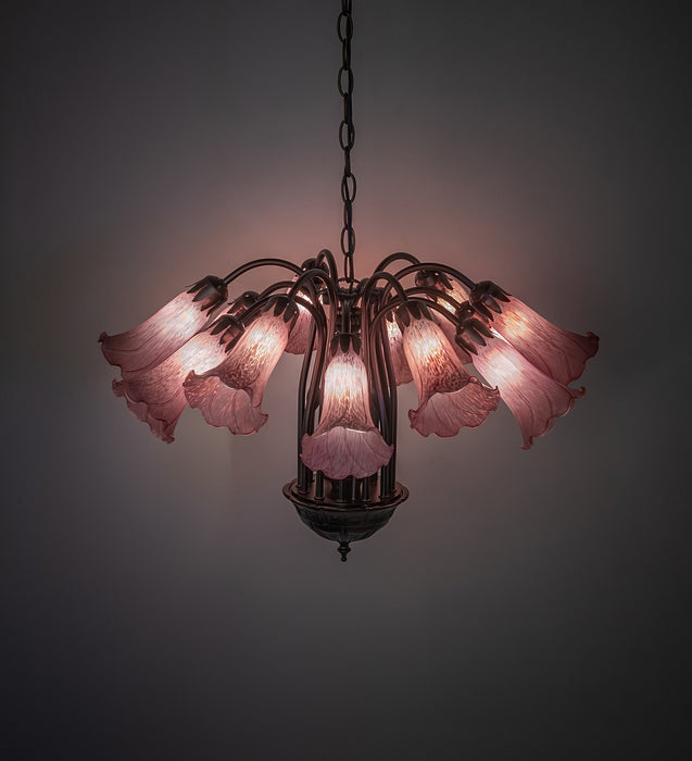 Meyda Tiffany 16115 12 Light Chandelier, Mahogany Bronze