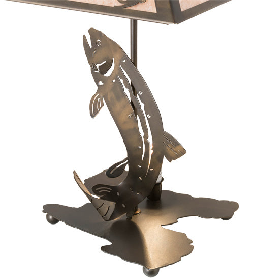 Meyda Tiffany 32531 Two Light Table Lamp, Antique Copper
