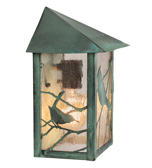 Meyda Tiffany 37386 One Light Wall Sconce, Craftsman Verdigris