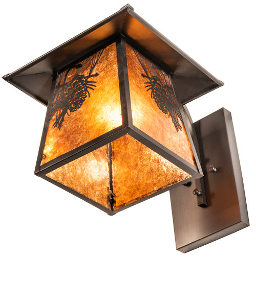 Meyda Tiffany 50573 One Light Wall Sconce, Amber Mica