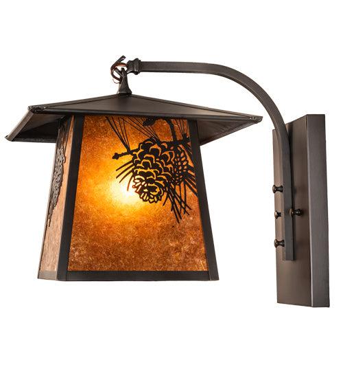Meyda Tiffany 50573 One Light Wall Sconce, Amber Mica