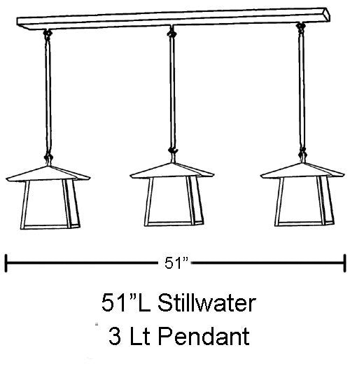 Meyda Tiffany 51783 Three Light Island Pendant, Craftsman Brown