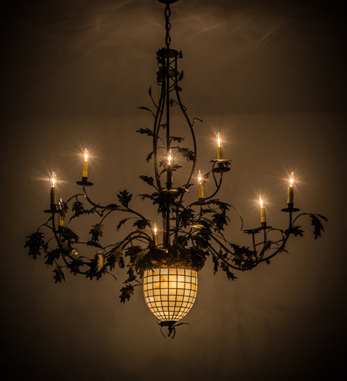 Meyda Tiffany 95358 11 Light Chandelier, Antique Copper,Burnished