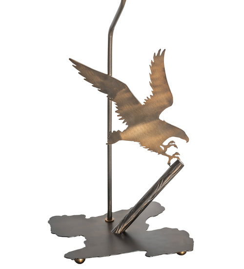 Meyda Tiffany 36437 One Light Table Base, Antique Copper