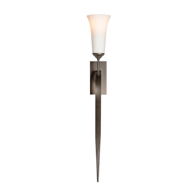 Hubbardton Forge 204526-SKT-07-GG0068 One Light Wall Sconce, Dark Smoke