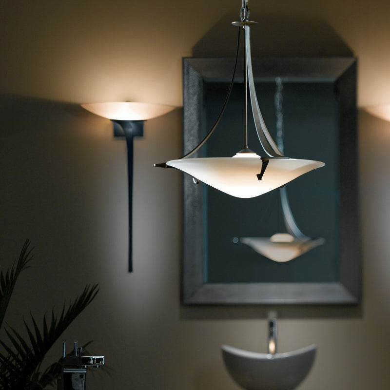Hubbardton Forge 144710-SKT-07-SS0279 One Light Pendant, Dark Smoke