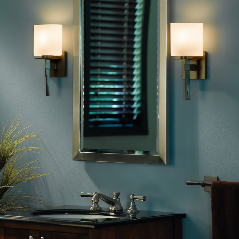 Hubbardton Forge 204820-SKT-07-GG0182 One Light Wall Sconce, Dark Smoke