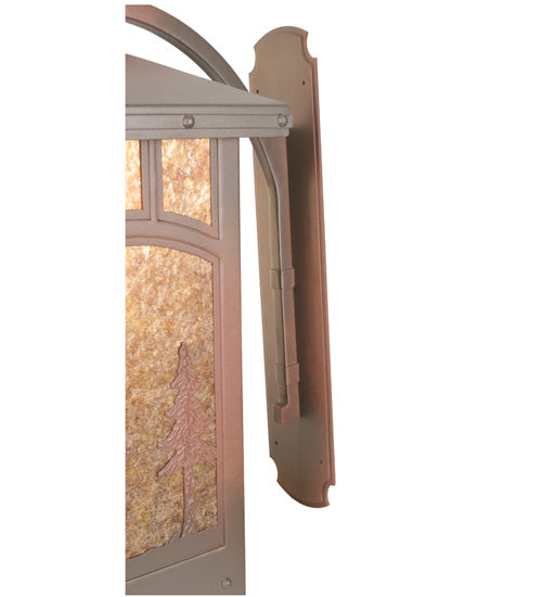 Meyda Tiffany 82623 One Light Wall Sconce, Rust On Wrought Iron