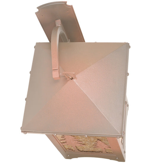 Meyda Tiffany 82623 One Light Wall Sconce, Rust On Wrought Iron