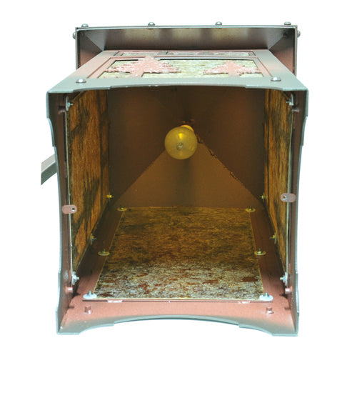 Meyda Tiffany 82623 One Light Wall Sconce, Rust On Wrought Iron