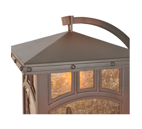 Meyda Tiffany 82624 One Light Wall Sconce, Rust Over Wrought Iron