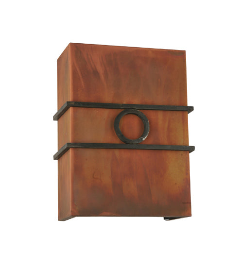 Meyda Tiffany 116757 LED Wall Sconce, Acid Burnt Copper & Costello Black