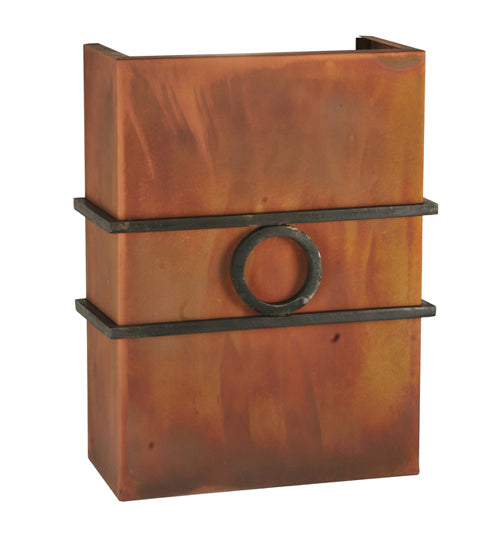 Meyda Tiffany 116757 LED Wall Sconce, Acid Burnt Copper & Costello Black