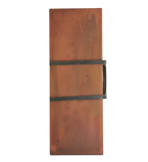 Meyda Tiffany 116757 LED Wall Sconce, Acid Burnt Copper & Costello Black