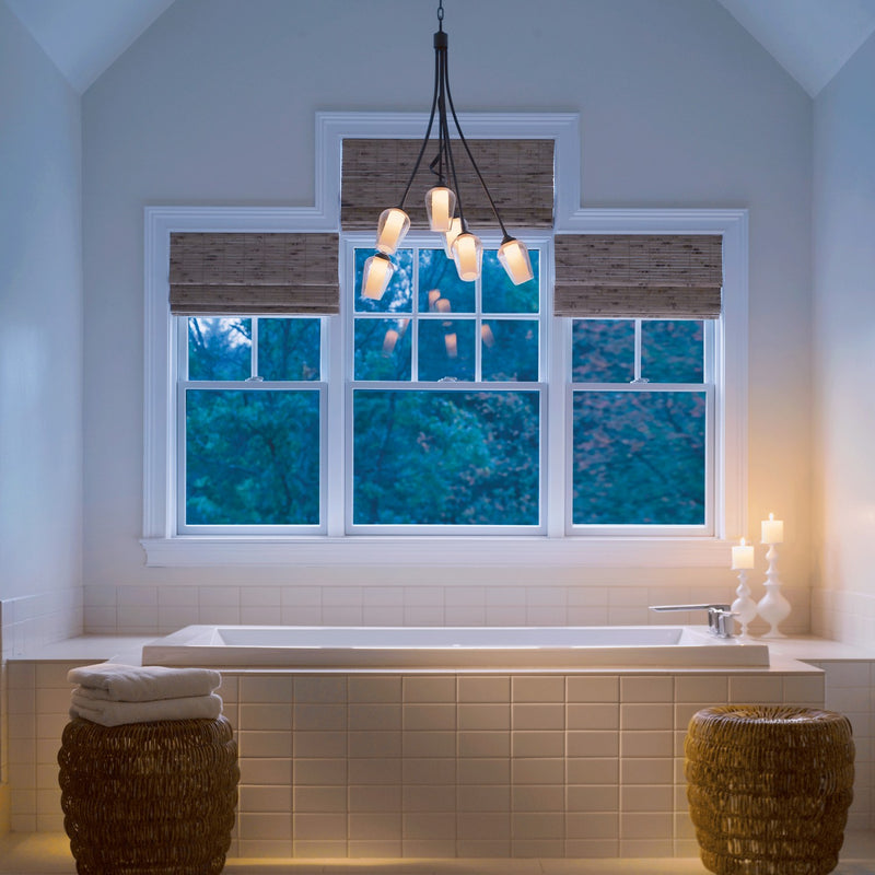Hubbardton Forge 103043-SKT-07-ZS0354 Six Light Chandelier, Dark Smoke