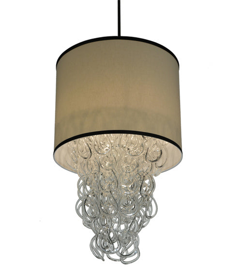 Meyda Tiffany 115260 Four Light Pendant, Blackwash