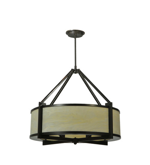 Meyda Tiffany 130347 Four Light Pendant, Timeless Bronze