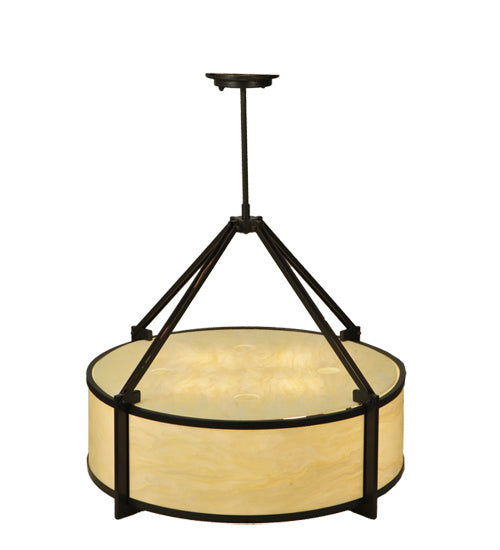 Meyda Tiffany 130347 Four Light Pendant, Timeless Bronze
