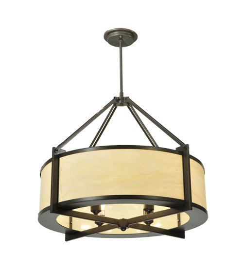Meyda Tiffany 130347 Four Light Pendant, Timeless Bronze