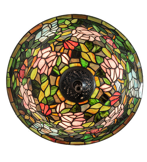 Meyda Tiffany 23821 Three Light Fan Light Fixture, Mahogany Bronze