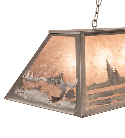 Meyda Tiffany 65178 Six Light Pendant, Industrial Steel