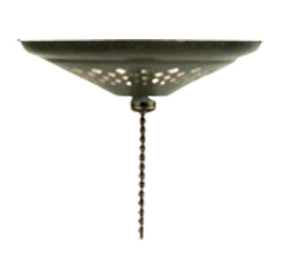 Meyda Tiffany 97659 Three Light Fan Light Fixture, Green/Blue Lt Blue Xag Blue