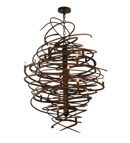 Meyda Tiffany 116006 18 Light Chandelier, Antique Rust
