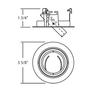 Eurofase TE90-08 Trim, Satin Copper