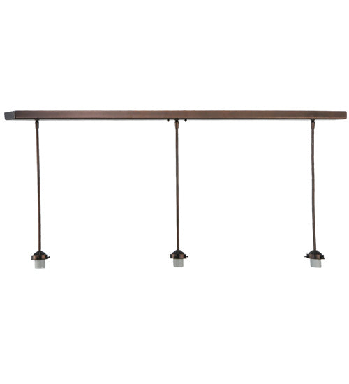 Meyda Tiffany 142803 Three Light Ceiling Hanger, Mahogany Bronze